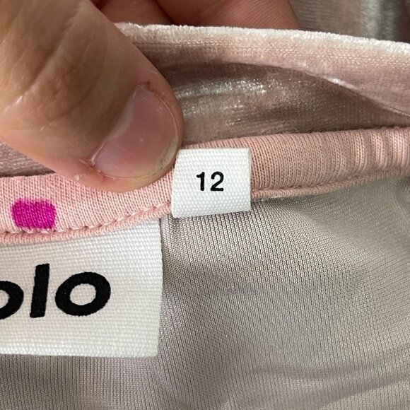 MOLO Girl's Cream Crew Neck Long Sleeve Velvet Sweatshirt Size 12 - Picture 5 of 7